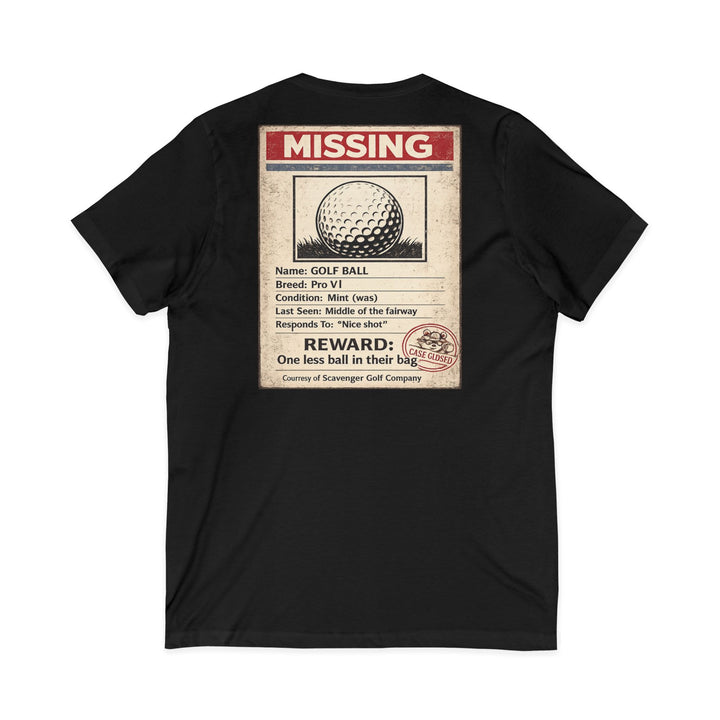Scavenger Golf’s Lost Ball Case Files – Women’s V-Neck Tee