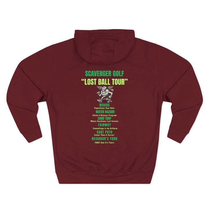 Scavenger Golf Three-Panel Fleece Hoodie – Lost Ball Tour