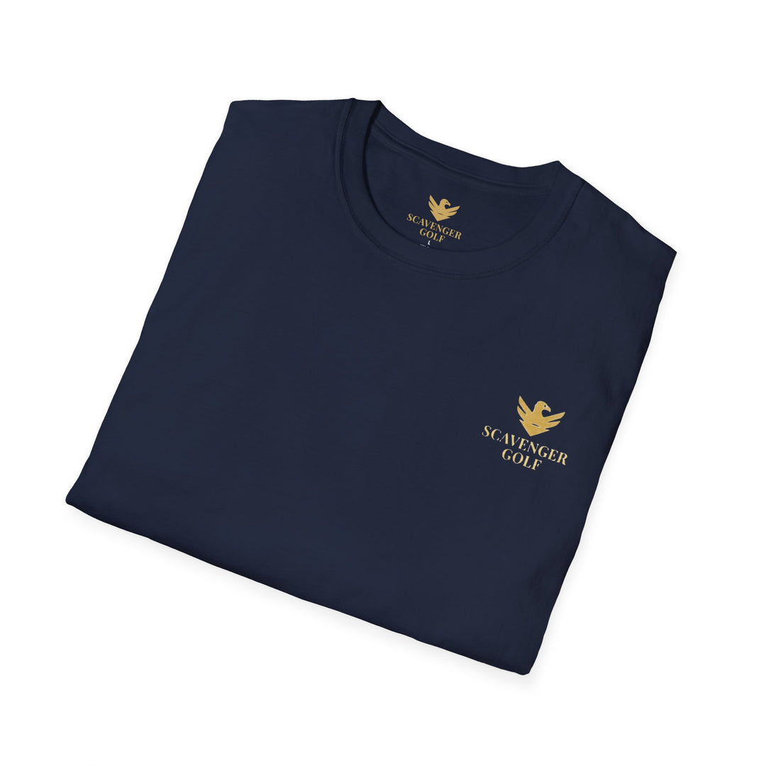Scavenger Golf's “Son of a *+*+*!” Front 9 Disaster Club Unisex Soft style Tee