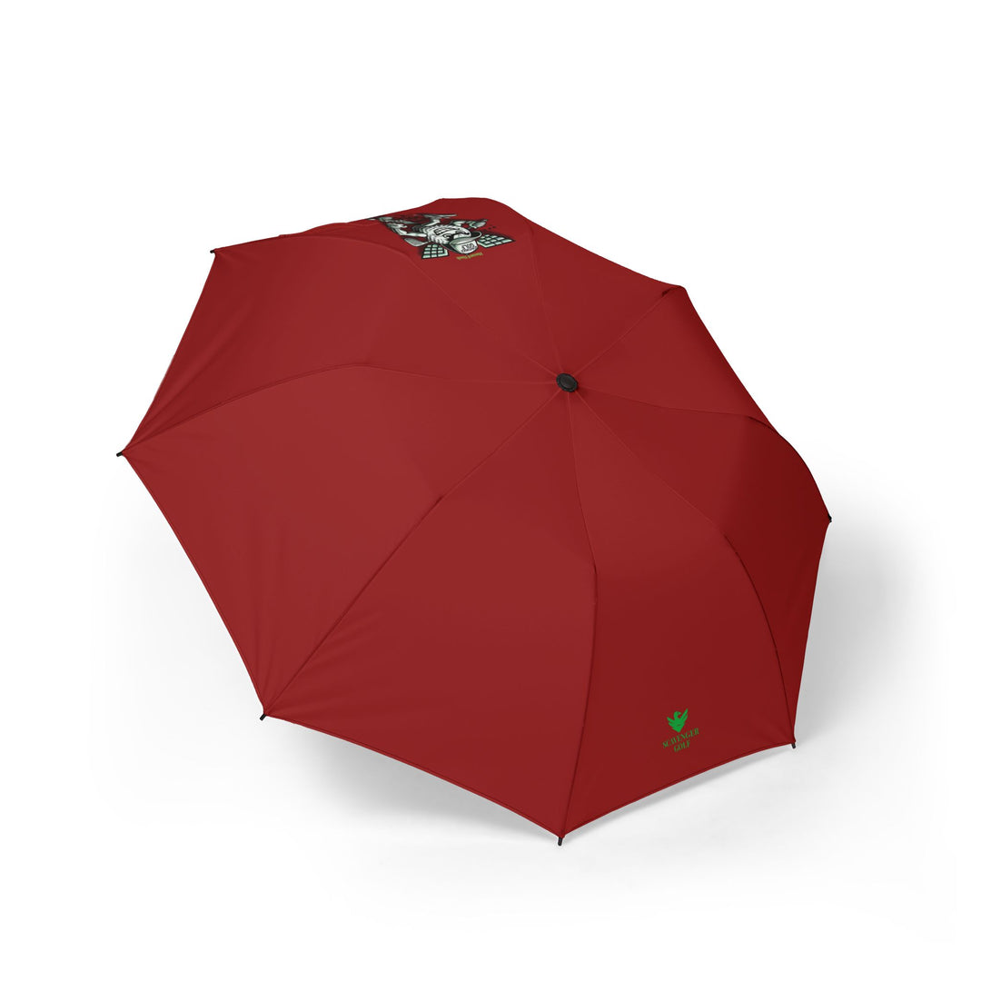 Scavenger Golf Hazard Hank Compact Semi-Automatic Foldable Umbrella Travel-Ready Windproof Rain Umbrella (Burgundy)