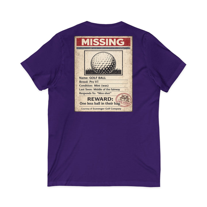 Scavenger Golf’s Lost Ball Case Files – Women’s V-Neck Tee