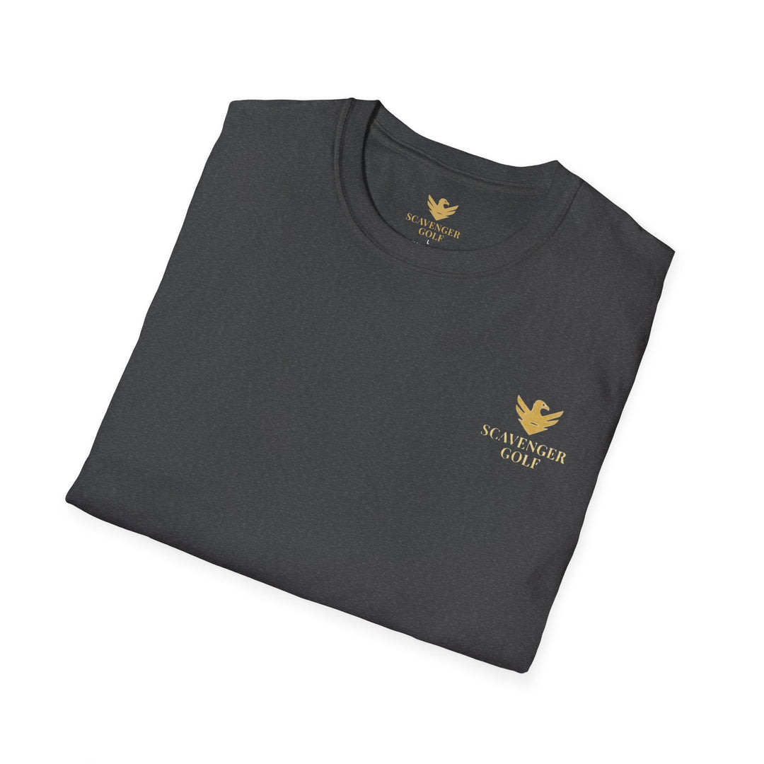 Scavenger Golf's “Son of a *+*+*!” Front 9 Disaster Club Unisex Soft style Tee