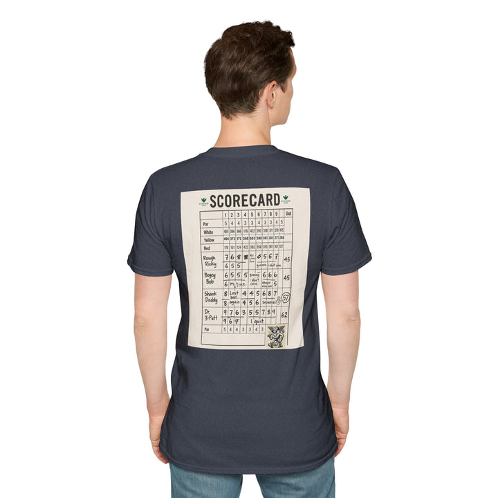 Scavenger Golf's “Son of a *+*+*!” Front 9 Disaster Club Unisex Soft style Tee
