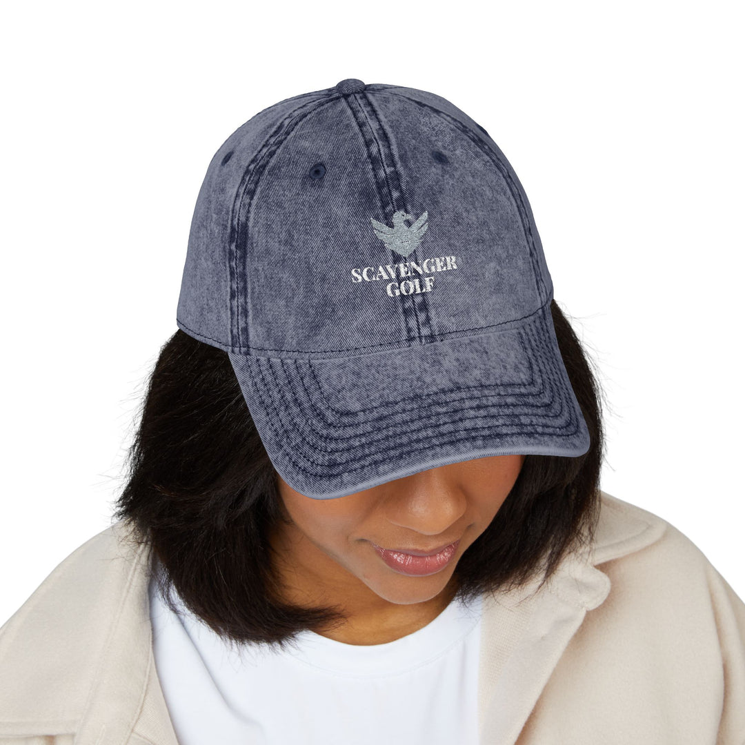 Vintage Cotton Twill Hat by Scavenger Golf | Adjustable, Washed-Out Look