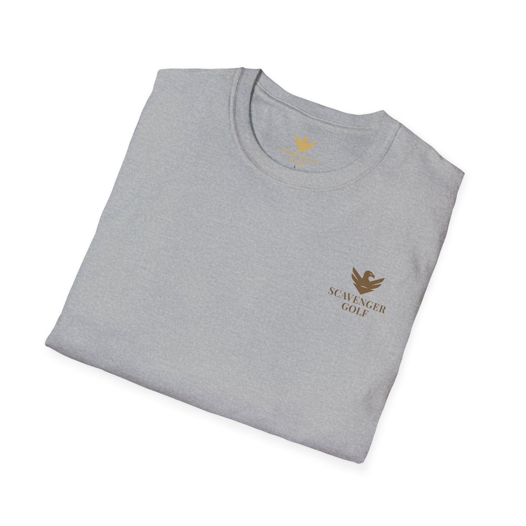 Scavenger Golf's “Son of a *+*+*!” Front 9 Disaster Club Unisex Soft style Tee
