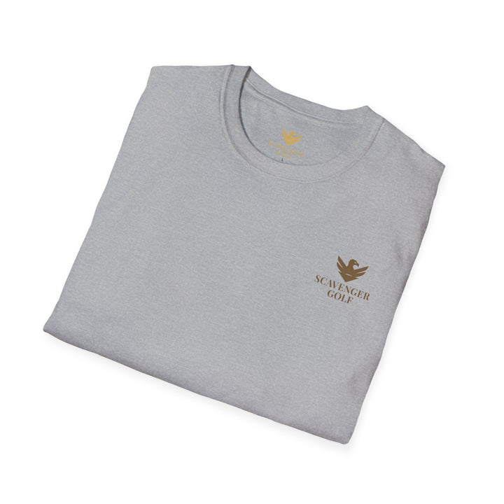 Scavenger Golf's “Son of a *+*+*!” Front 9 Disaster Club Unisex Soft style Tee