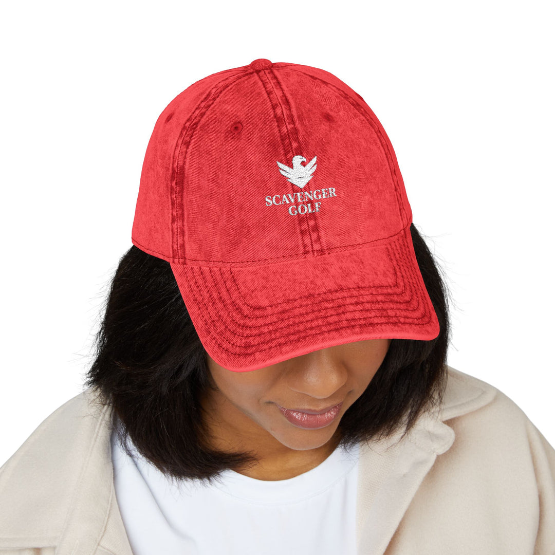 Vintage Cotton Twill Hat by Scavenger Golf | Adjustable, Washed-Out Look