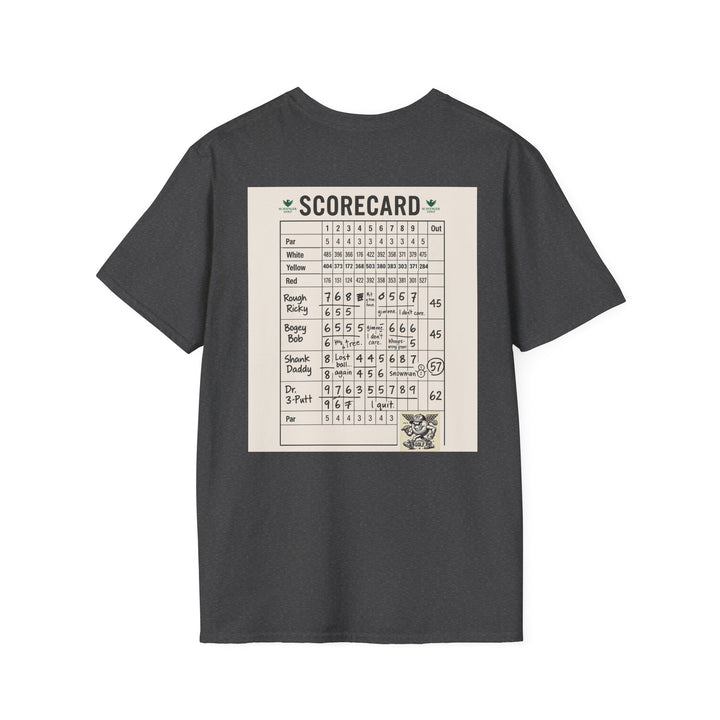 Scavenger Golf's “Son of a *+*+*!” Front 9 Disaster Club Unisex Soft style Tee