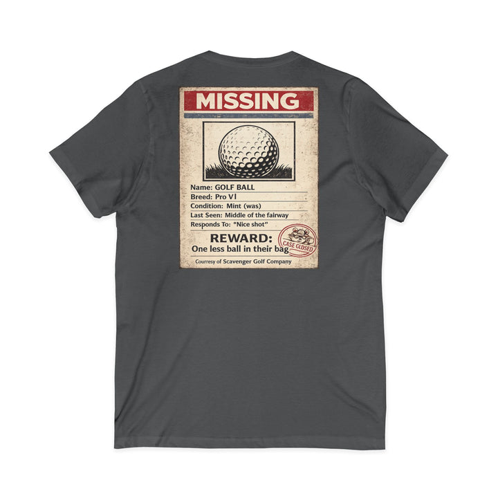 Scavenger Golf’s Lost Ball Case Files – Women’s V-Neck Tee