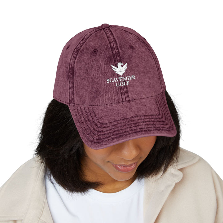 Vintage Cotton Twill Hat by Scavenger Golf | Adjustable, Washed-Out Look