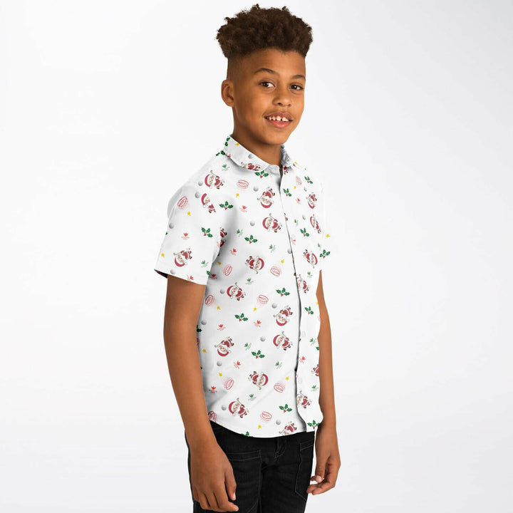 🎄 Fore-Christmas! Kids Holiday Golf Shirt