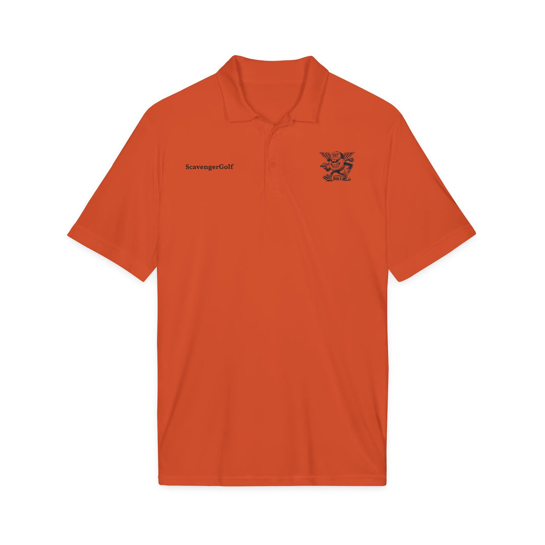 'Hazard Hank' Crest Embroidered Performance Polo by Scavenger Golf
