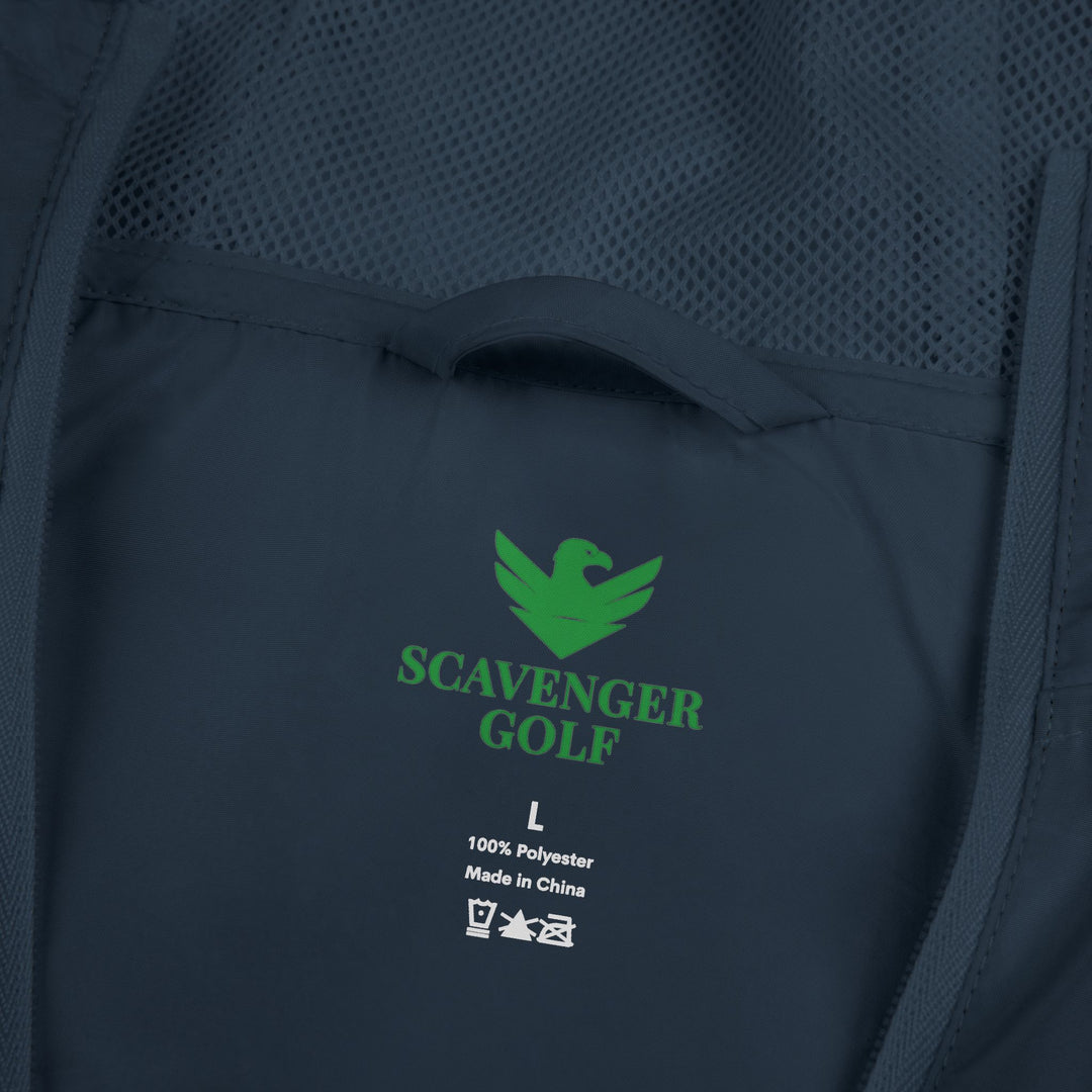 Scavenger Golf Hazard Hank Windbreaker Jacket — Minimal Classy Style Crest Chest Design