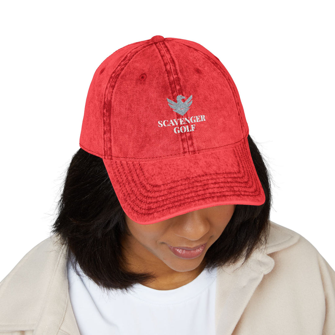 Vintage Cotton Twill Hat by Scavenger Golf | Adjustable, Washed-Out Look