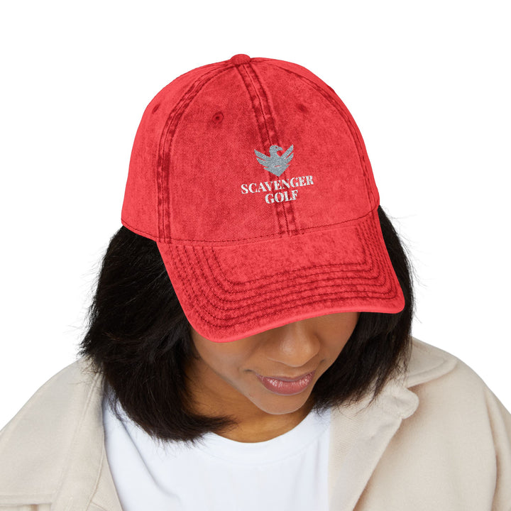 Vintage Cotton Twill Hat by Scavenger Golf | Adjustable, Washed-Out Look