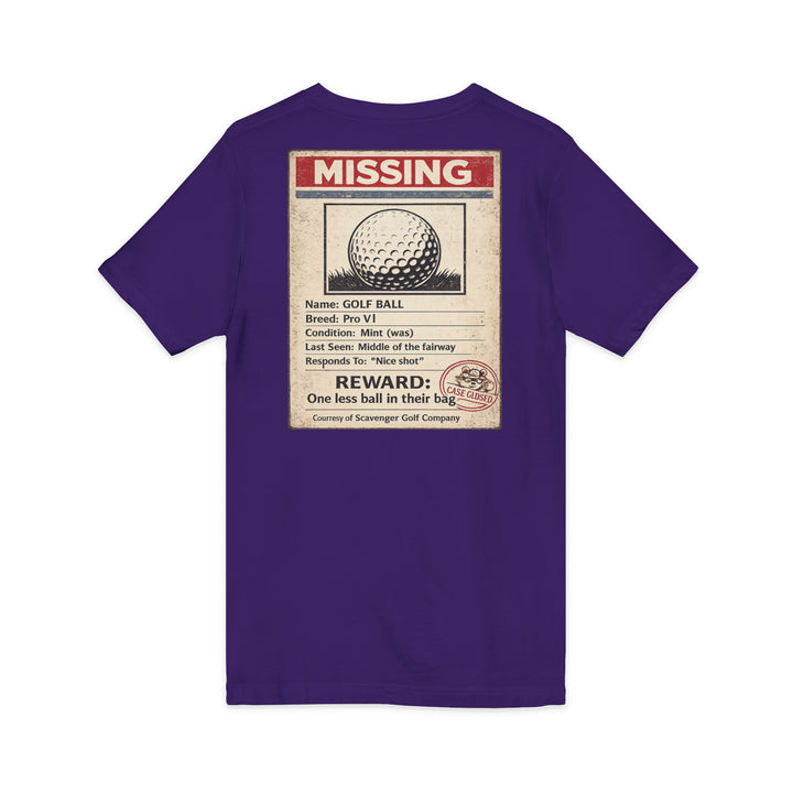 Scavenger Golf’s Lost Ball Case Files – Women’s V-Neck Tee