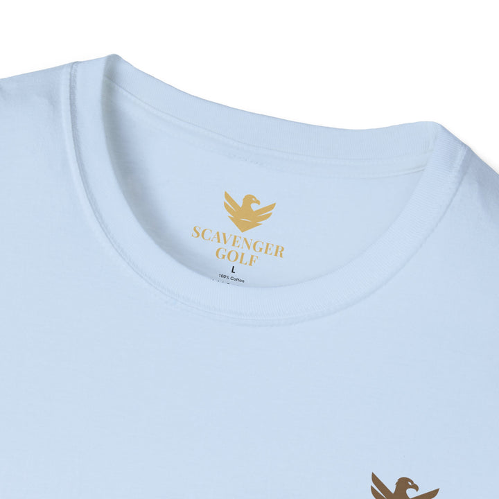 Scavenger Golf's “Son of a *+*+*!” Front 9 Disaster Club Unisex Soft style Tee