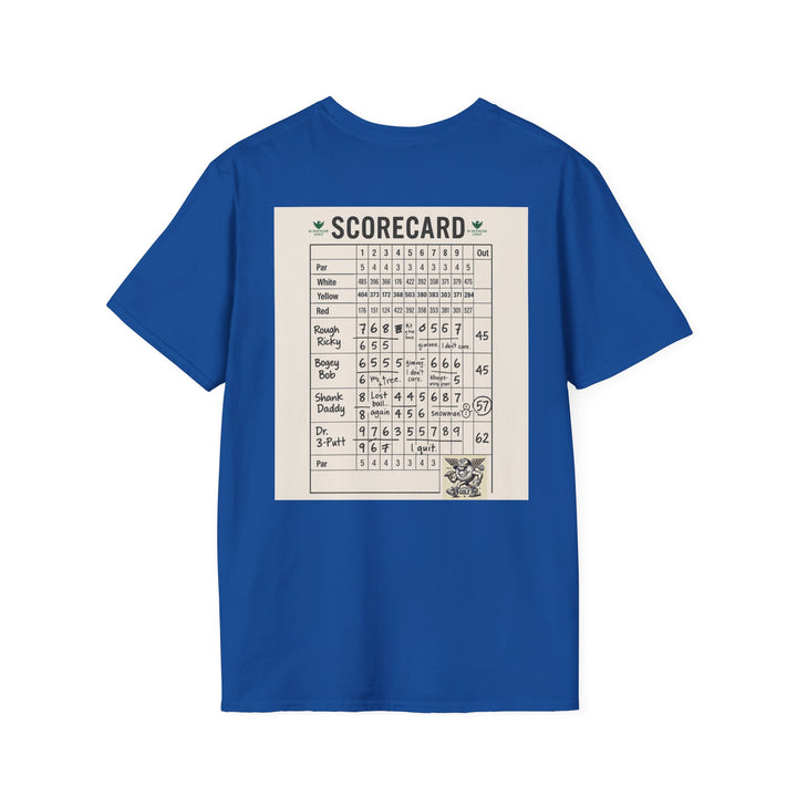 Scavenger Golf's “Son of a *+*+*!” Front 9 Disaster Club Unisex Soft style Tee