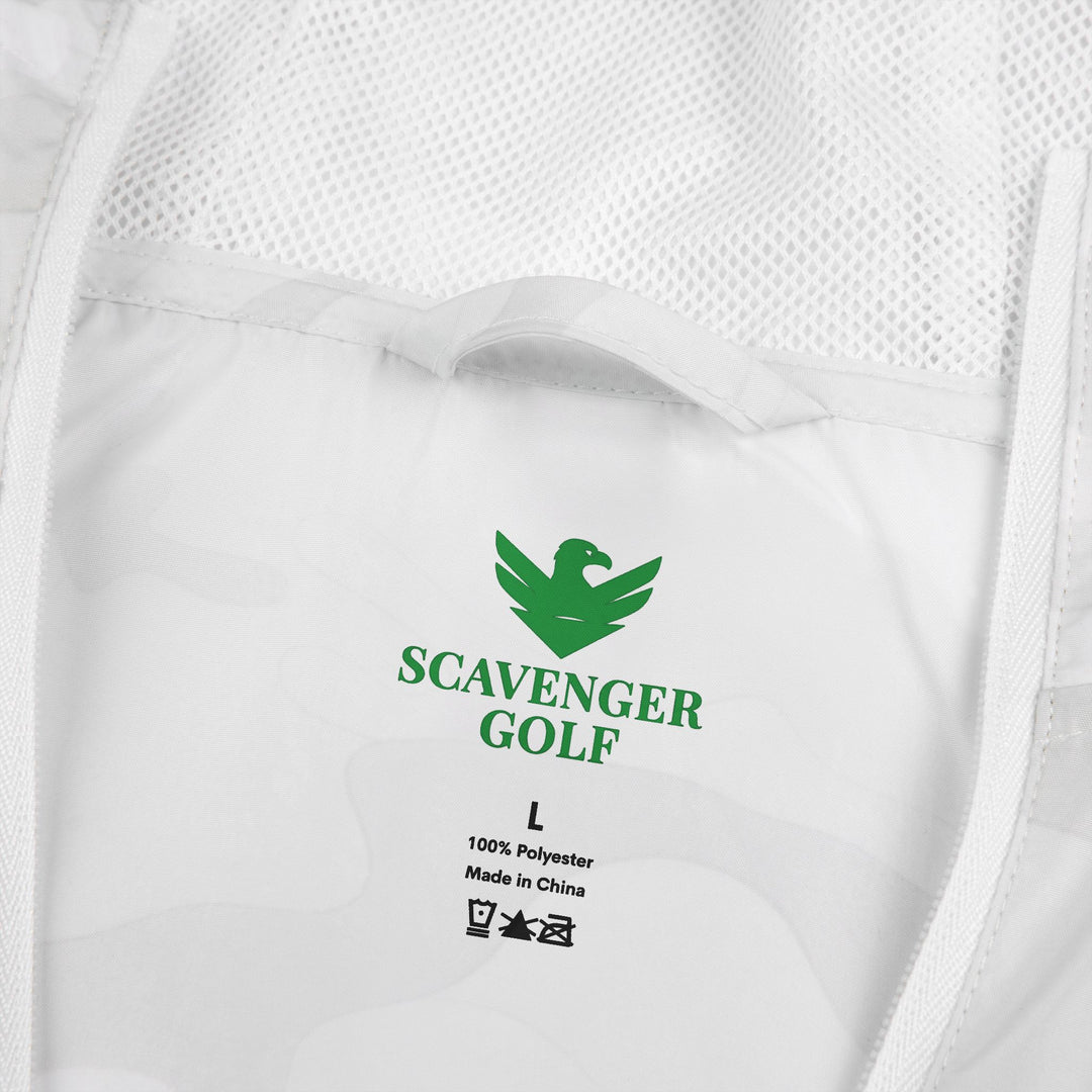 Scavenger Golf Hazard Hank Windbreaker Jacket — Minimal Classy Style Crest Chest Design
