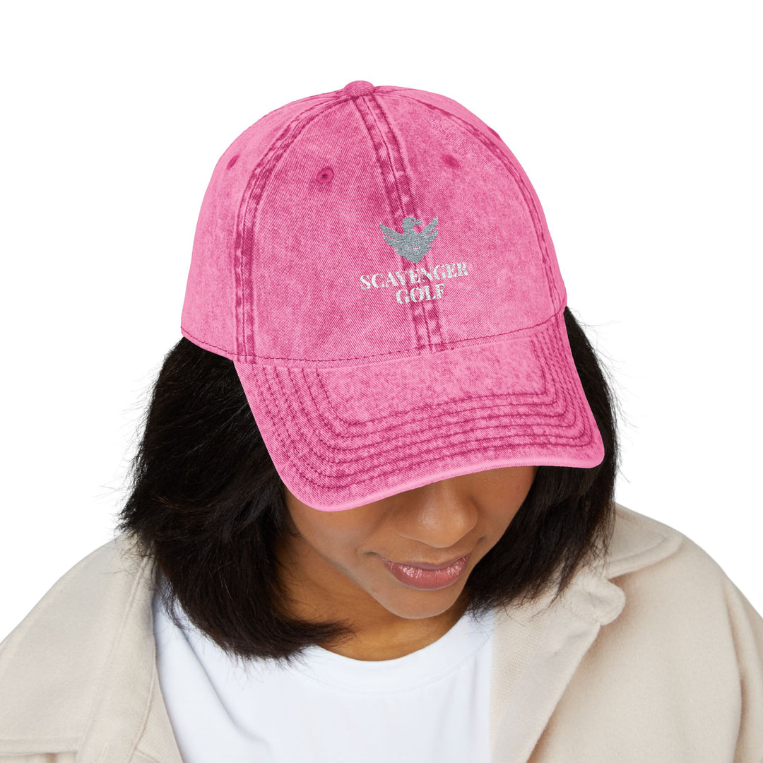 Vintage Cotton Twill Hat by Scavenger Golf | Adjustable, Washed-Out Look