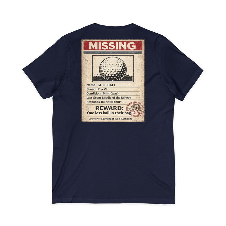 Scavenger Golf’s Lost Ball Case Files – Women’s V-Neck Tee