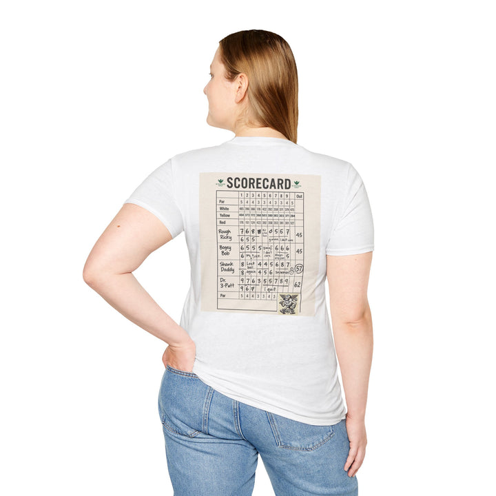 Scavenger Golf's “Son of a *+*+*!” Front 9 Disaster Club Unisex Soft style Tee