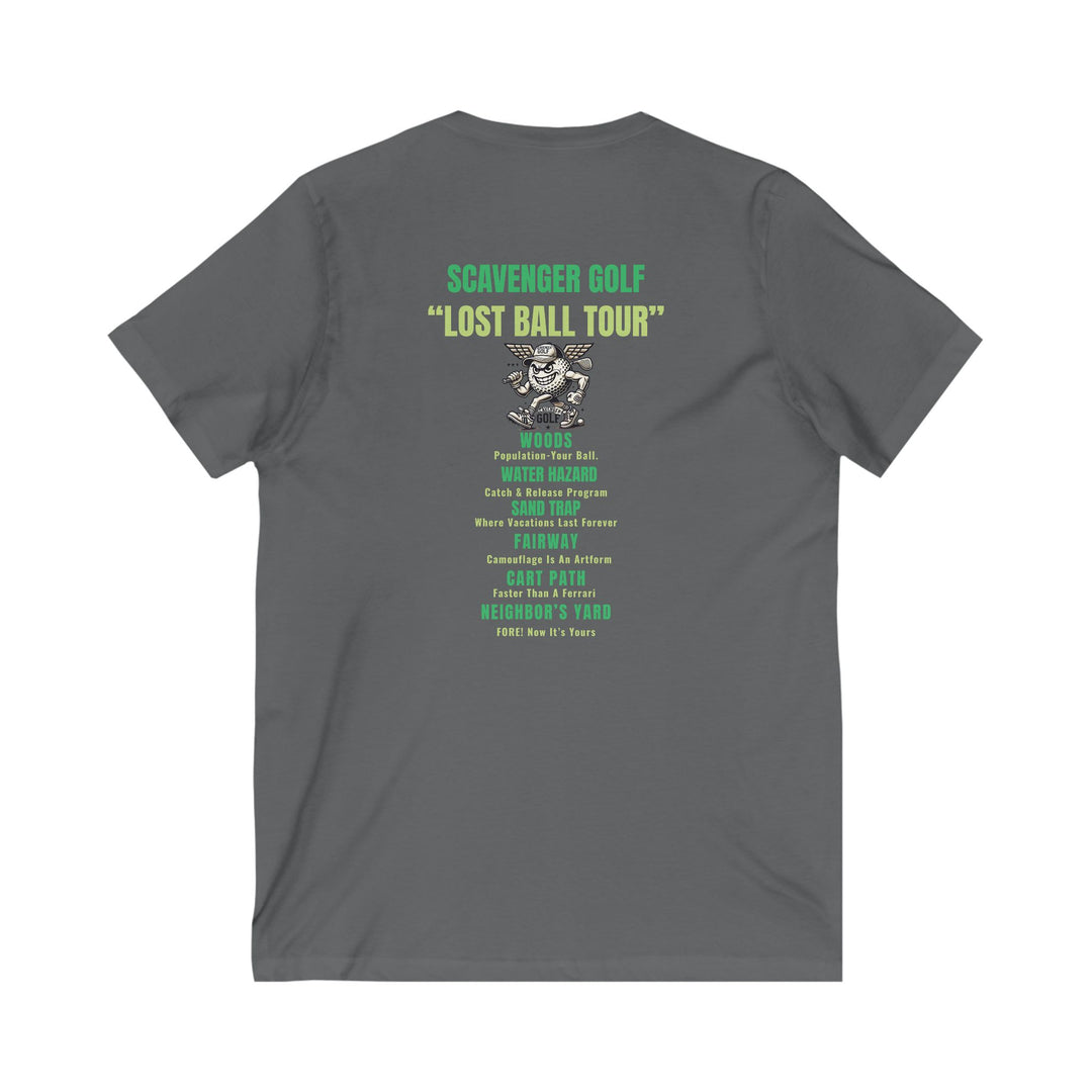 Lost Ball Tour V-Neck Tee – Scavenger Golf