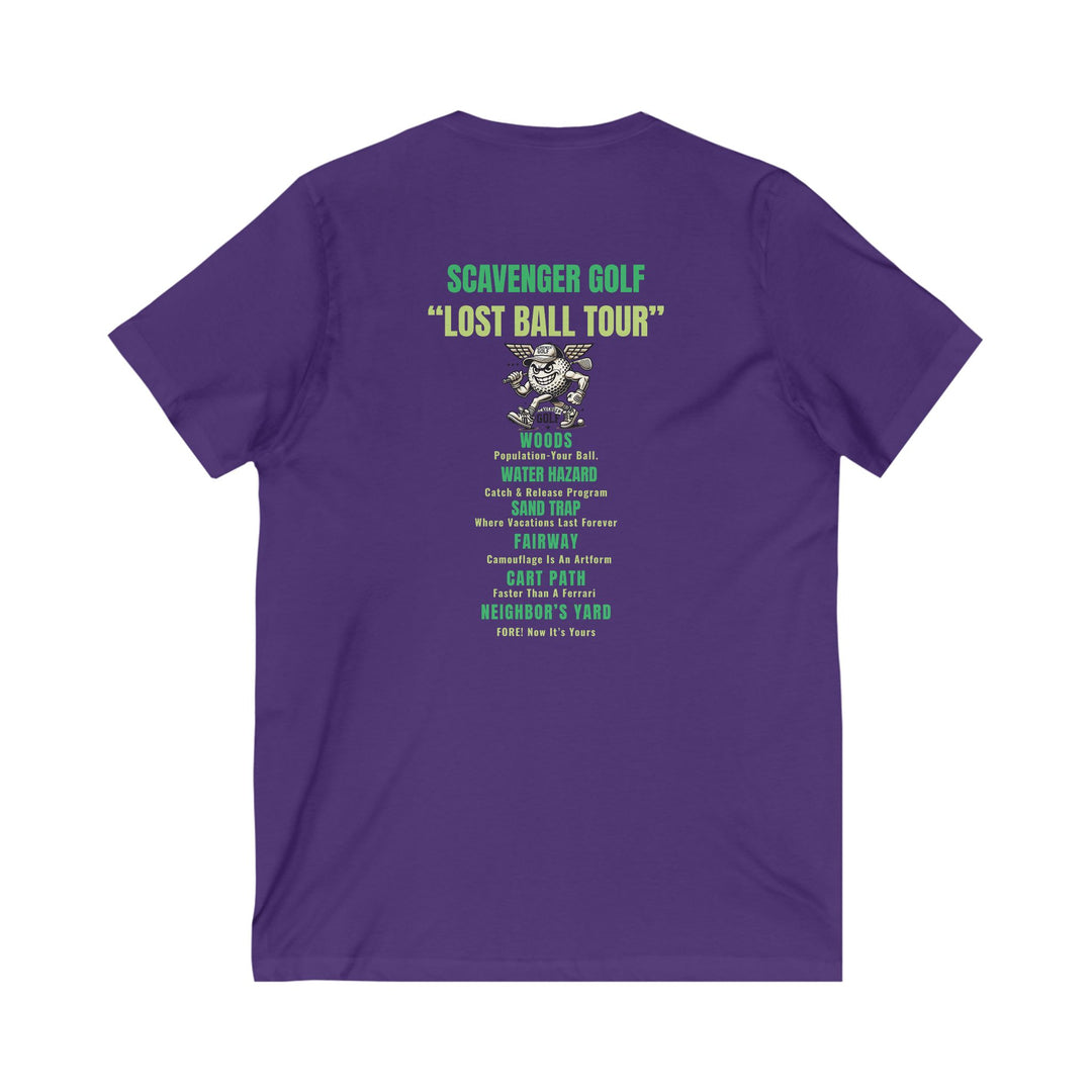 Lost Ball Tour V-Neck Tee – Scavenger Golf