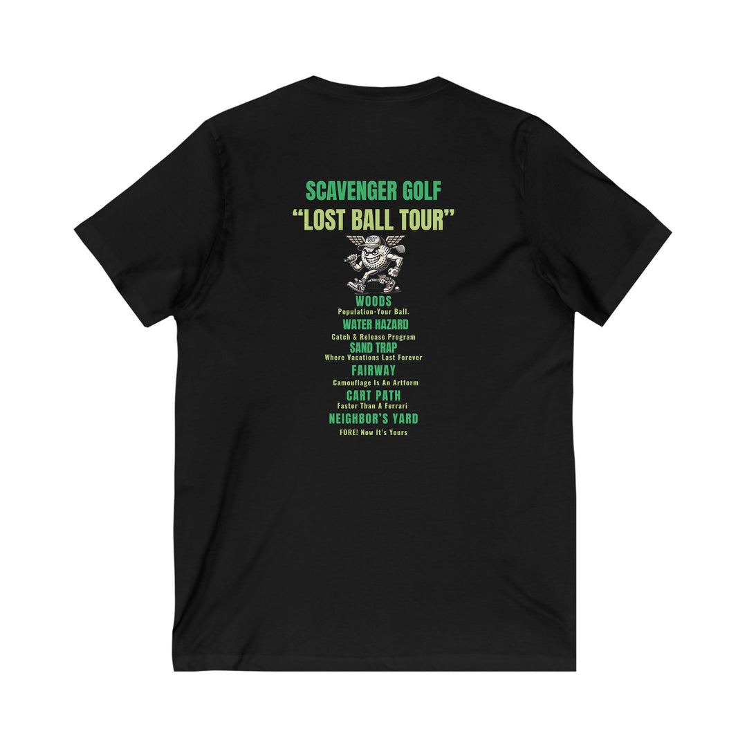 Lost Ball Tour V-Neck Tee – Scavenger Golf