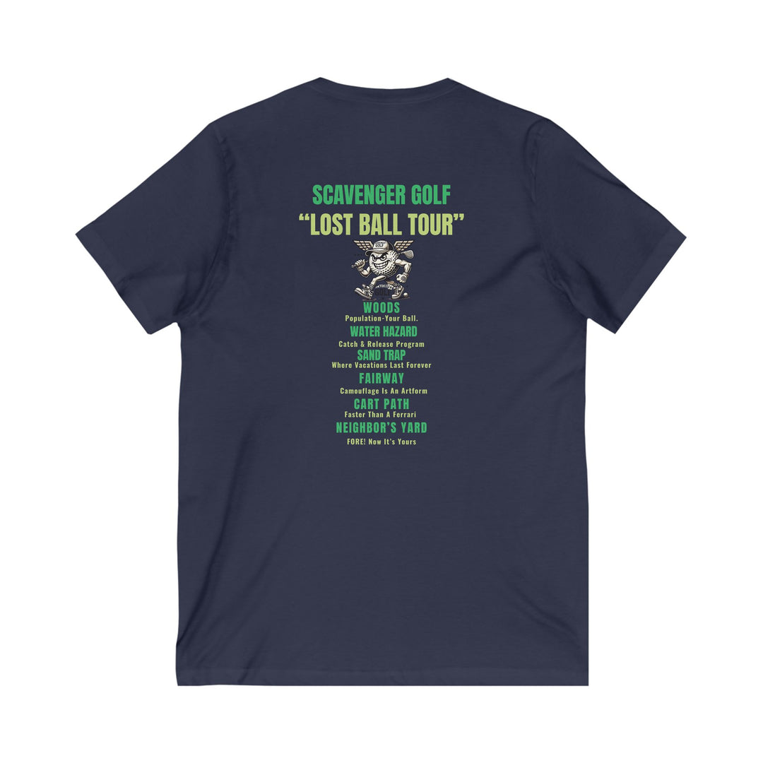 Lost Ball Tour V-Neck Tee – Scavenger Golf