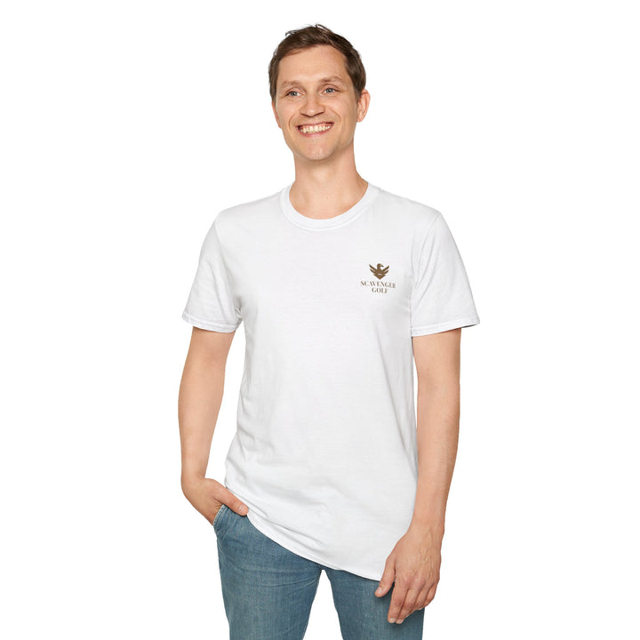 Scavenger Golf's “Son of a *+*+*!” Front 9 Disaster Club Unisex Soft style Tee
