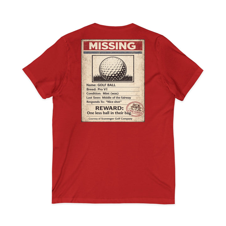 Scavenger Golf’s Lost Ball Case Files – Women’s V-Neck Tee