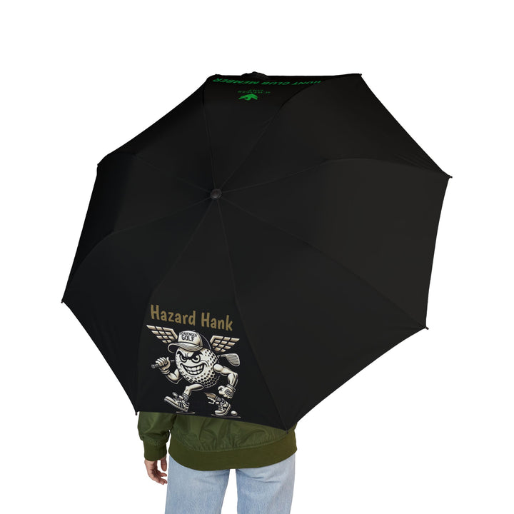 Scavenger Golf Semi-Automatic Foldable Umbrella Featuring Hazard Hank– Durable, Wind-Resistant, and Stylish Protection On & Off the Course