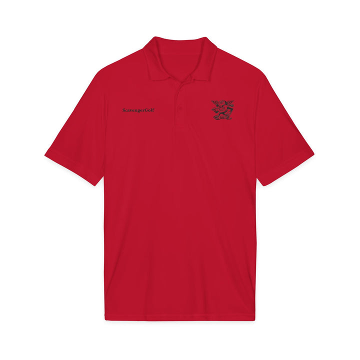 'Hazard Hank' Crest Embroidered Performance Polo by Scavenger Golf