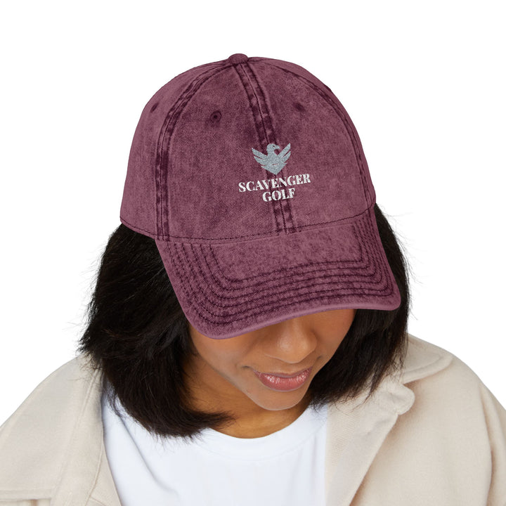 Vintage Cotton Twill Hat by Scavenger Golf | Adjustable, Washed-Out Look