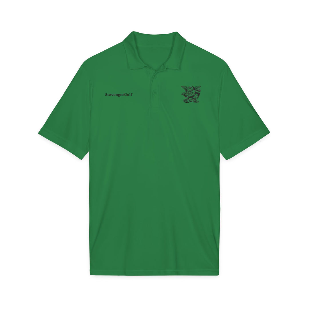 'Hazard Hank' Crest Embroidered Performance Polo by Scavenger Golf