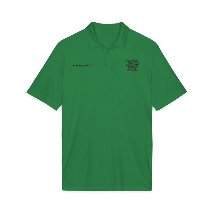 'Hazard Hank' Crest Embroidered Performance Polo by Scavenger Golf