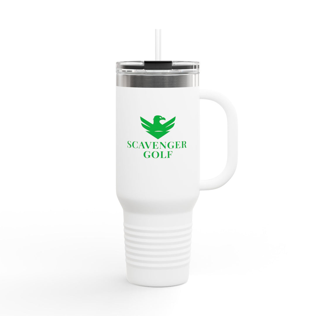 Scavenger Golf CLASSIC LOGO 40oz Insulated Travel Mug – Stainless Steel, Spill-Proof, Hot & Cold All-Day Hydration