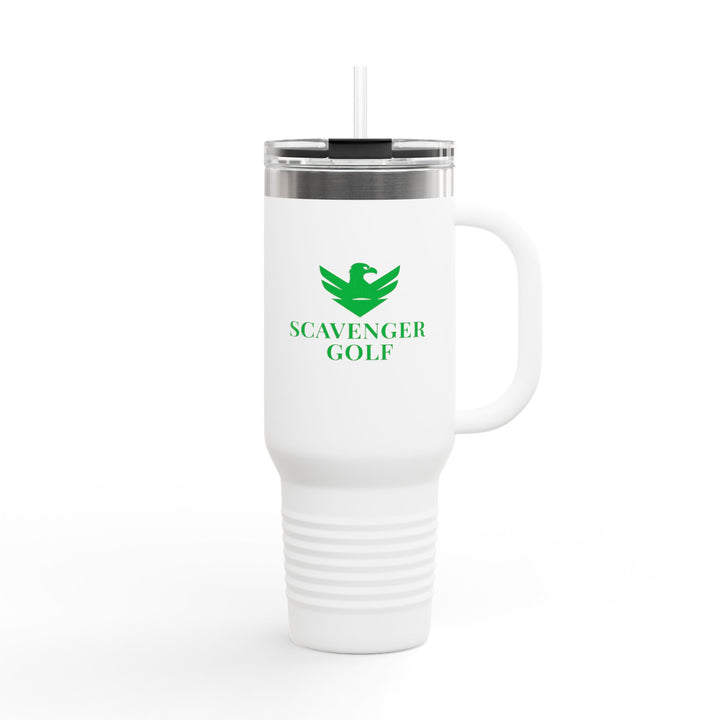Scavenger Golf CLASSIC LOGO 40oz Insulated Travel Mug – Stainless Steel, Spill-Proof, Hot & Cold All-Day Hydration