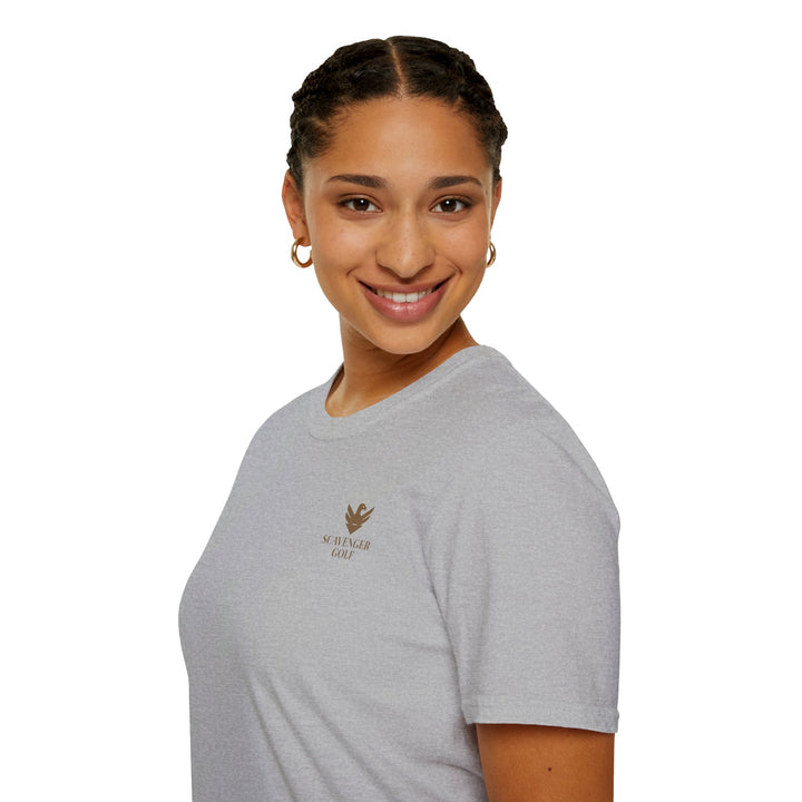 Scavenger Golf's “Son of a *+*+*!” Front 9 Disaster Club Unisex Soft style Tee