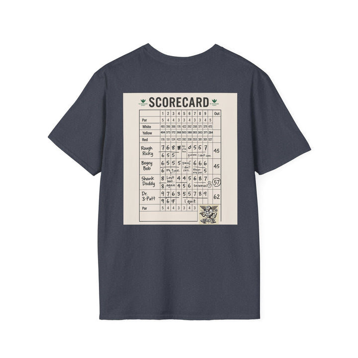 Scavenger Golf's “Son of a *+*+*!” Front 9 Disaster Club Unisex Soft style Tee