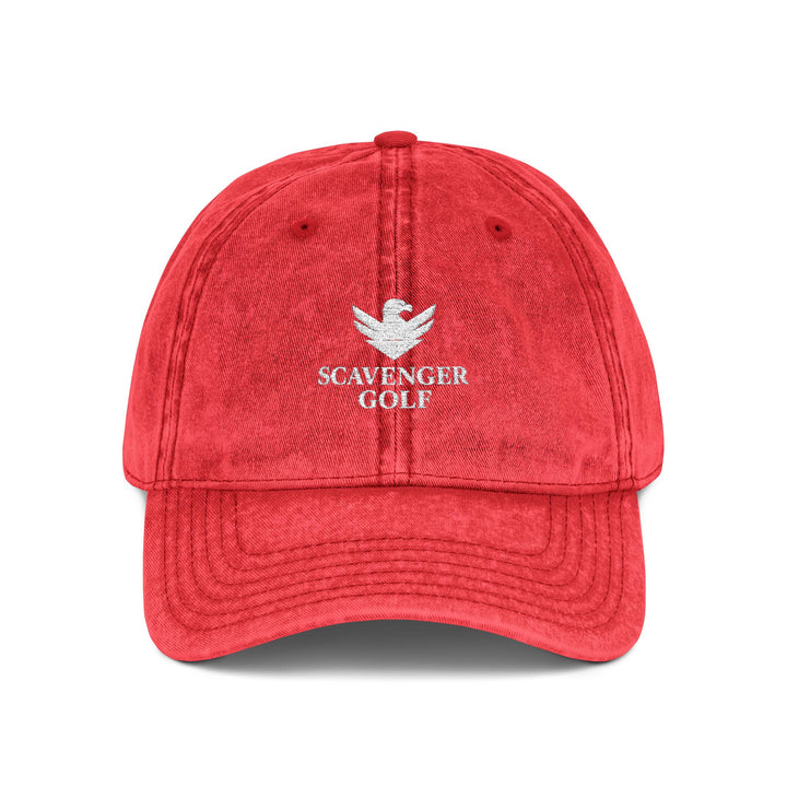 Vintage Cotton Twill Hat by Scavenger Golf | Adjustable, Washed-Out Look