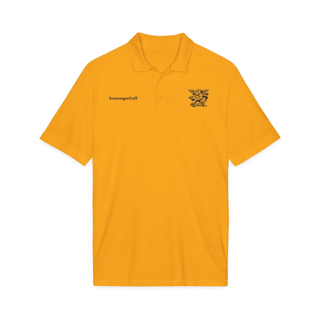 'Hazard Hank' Crest Embroidered Performance Polo by Scavenger Golf