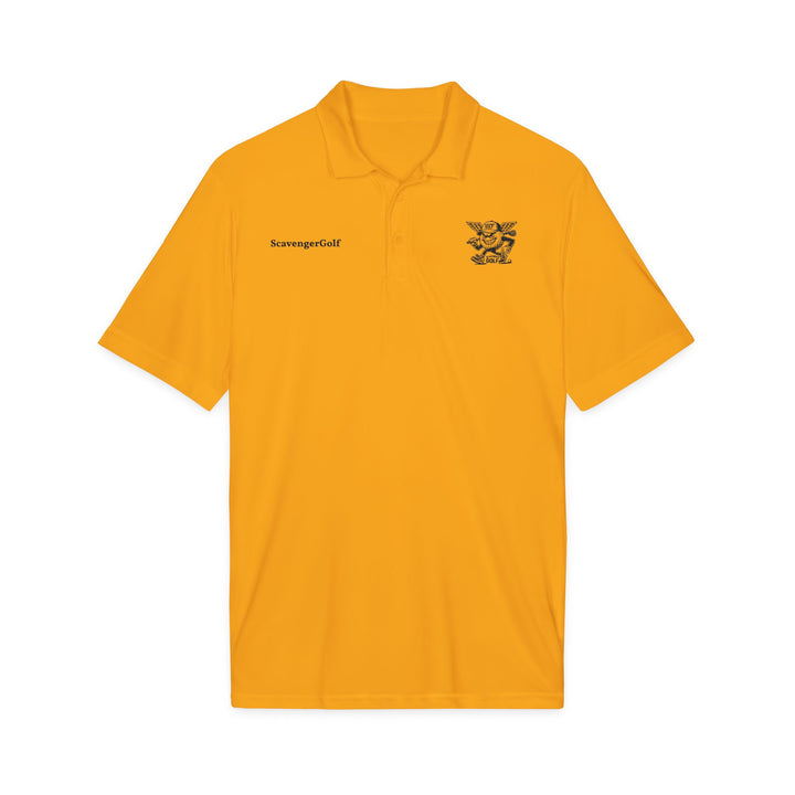 'Hazard Hank' Crest Embroidered Performance Polo by Scavenger Golf