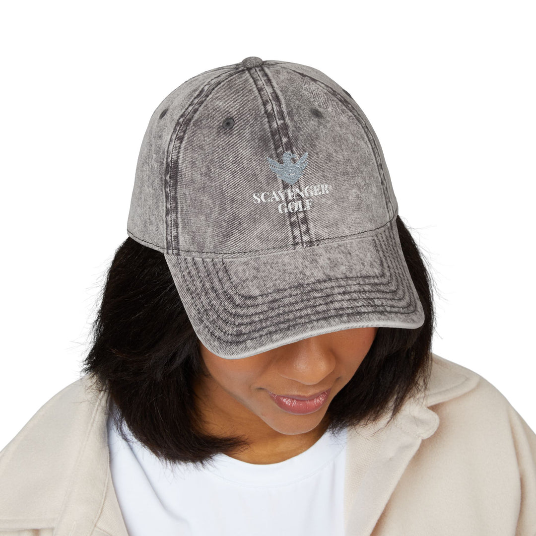 Vintage Cotton Twill Hat by Scavenger Golf | Adjustable, Washed-Out Look