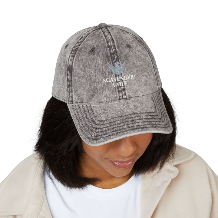 Vintage Cotton Twill Hat by Scavenger Golf | Adjustable, Washed-Out Look