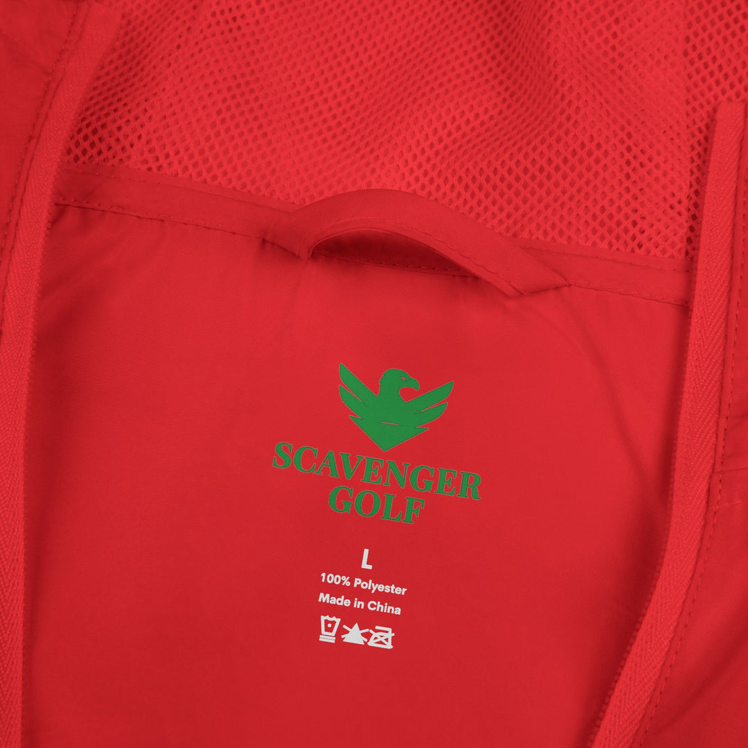 Scavenger Golf Hazard Hank Windbreaker Jacket — Minimal Classy Style Crest Chest Design