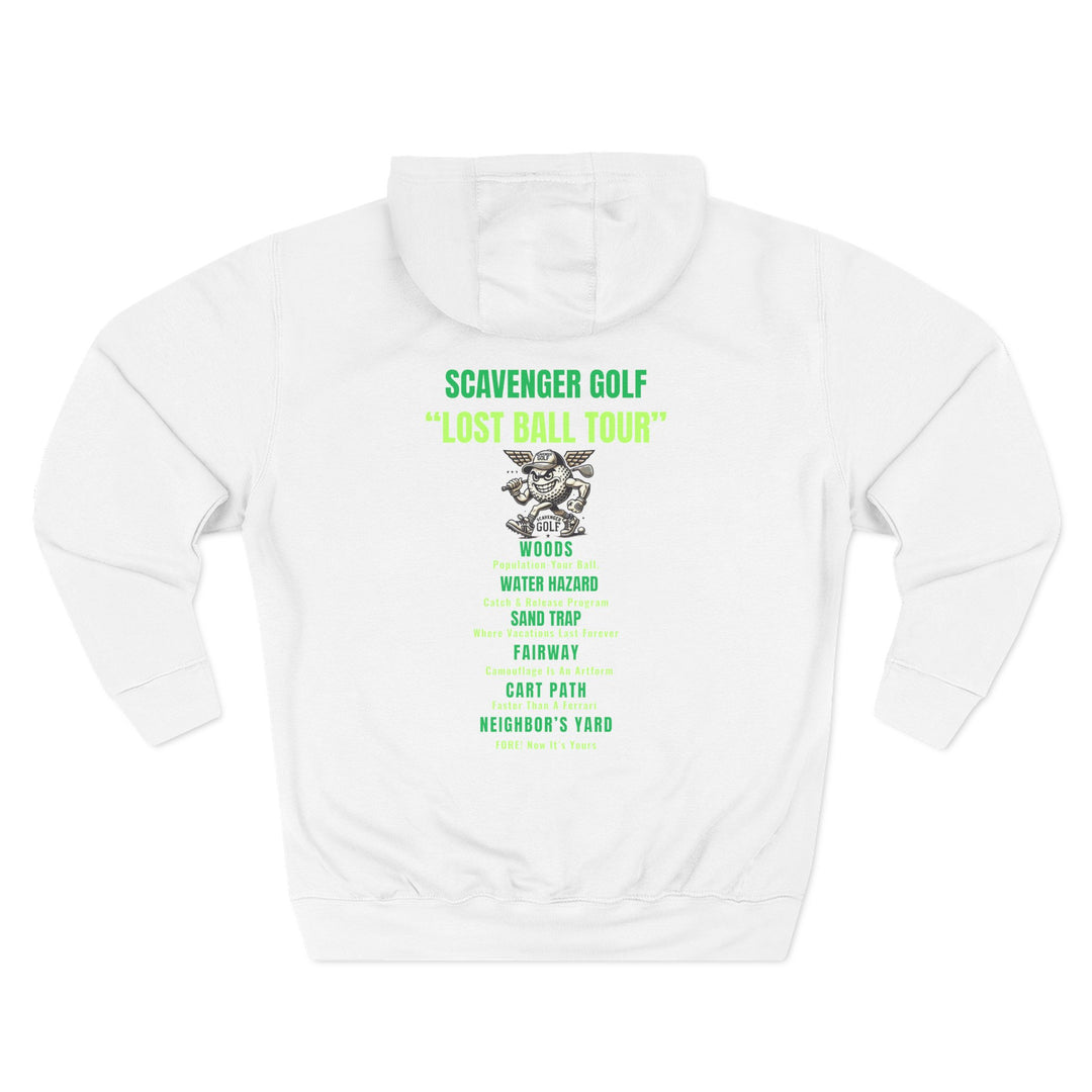 Scavenger Golf Three-Panel Fleece Hoodie – Lost Ball Tour