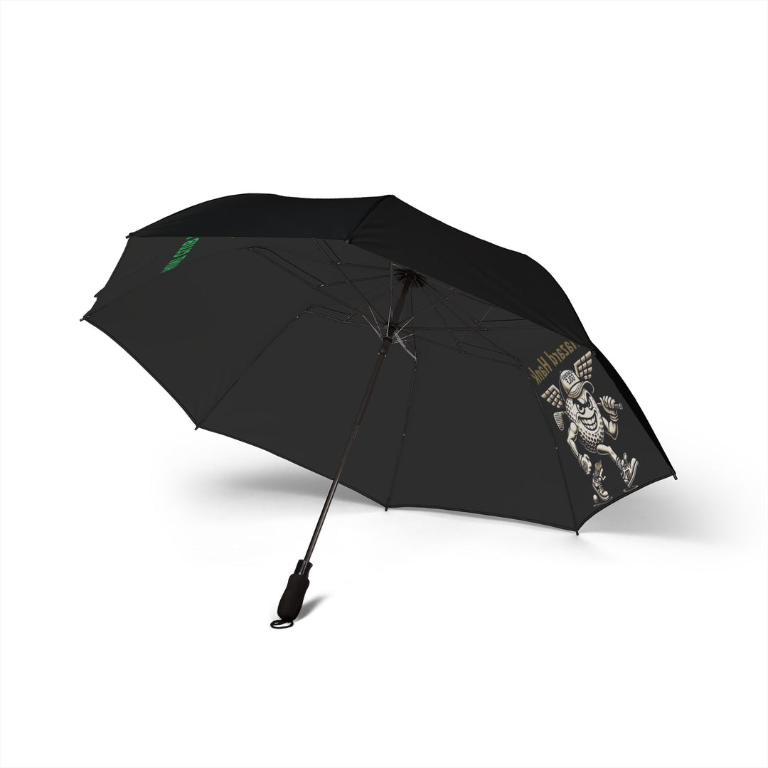 Scavenger Golf Semi-Automatic Foldable Umbrella Featuring Hazard Hank– Durable, Wind-Resistant, and Stylish Protection On & Off the Course
