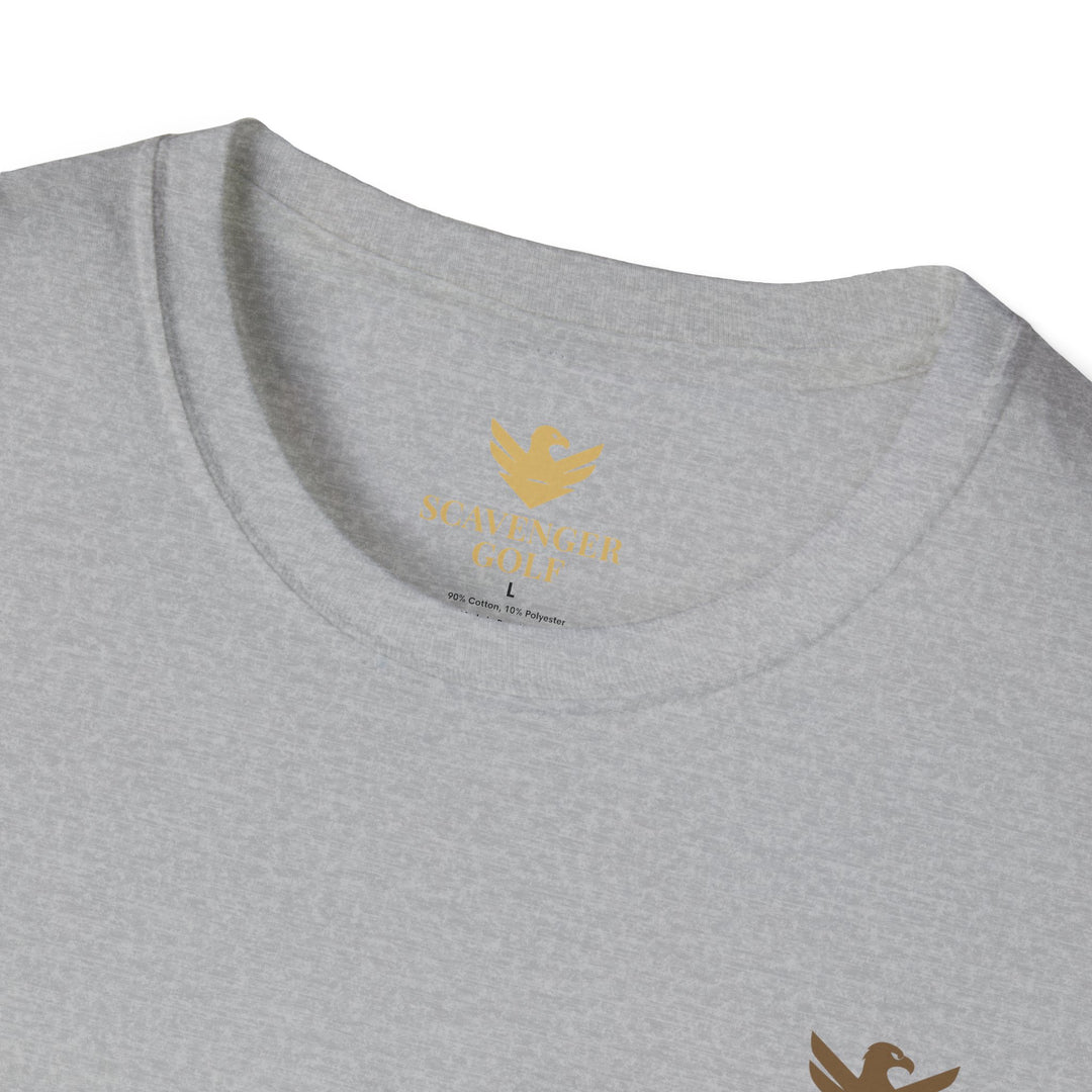 Scavenger Golf's “Son of a *+*+*!” Front 9 Disaster Club Unisex Soft style Tee